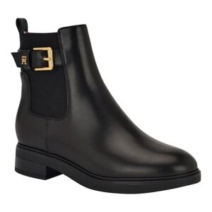 Tommy Hilfiger Women's Black Buckle Ankle Booties